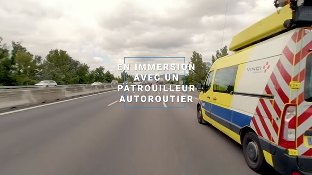 VINCI Autoroutes En Immersion avec un patrouilleur Autoroutier Skunati